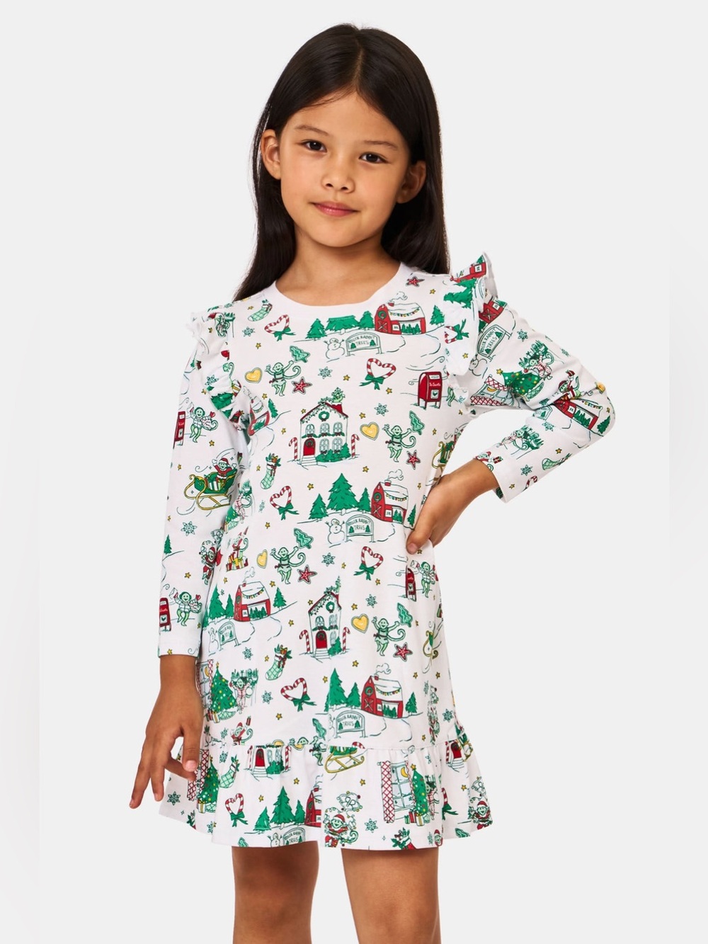 Roller rabbit Kids Snow Village Isa Dress size 4t